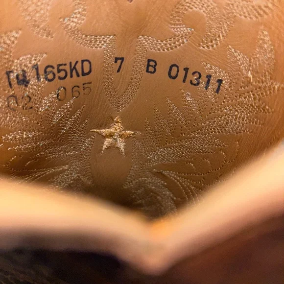 Brand New One of a Kind Custom Womens Lucchese Boots, 7B - Picture 16 of 16